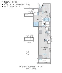 栖-すみか-浅草蔵前の物件間取画像